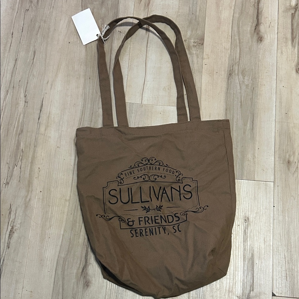 Brown Tote Bag with Sullivans & Friends Print